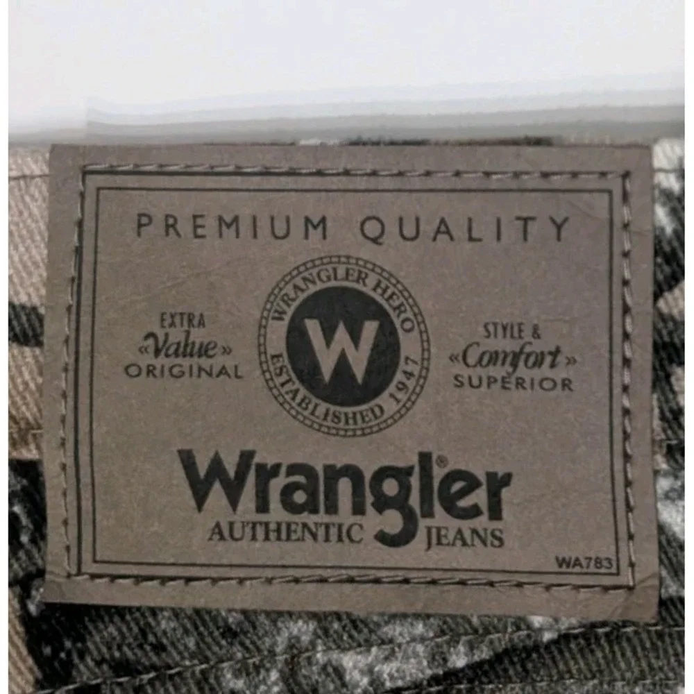 Wrangler Reeltree Fusion 3D Camo Jeans Mens 38x30 Double Knee Hunting 97GR1FS